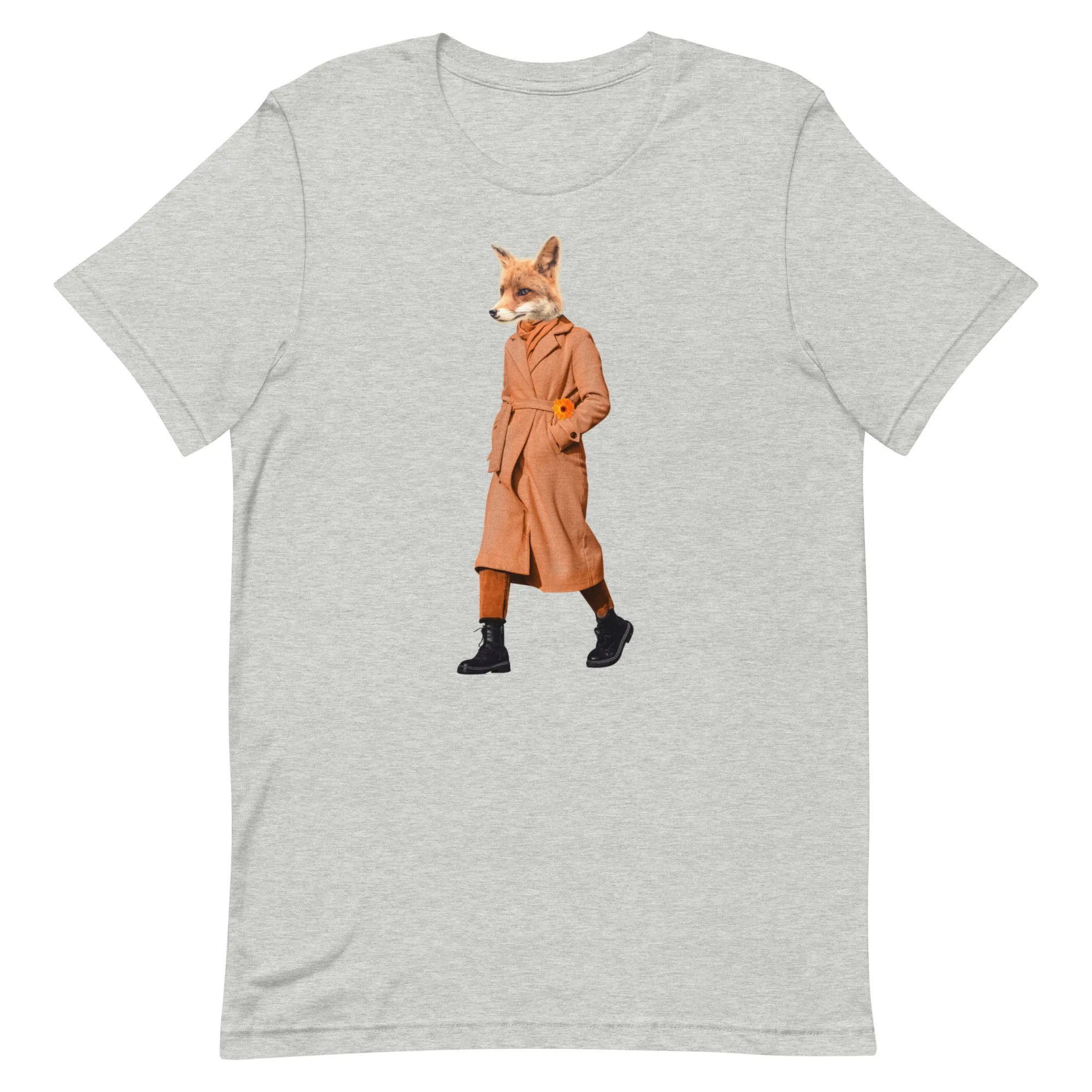 Fox In A Trench Coat Unisex t-shirt