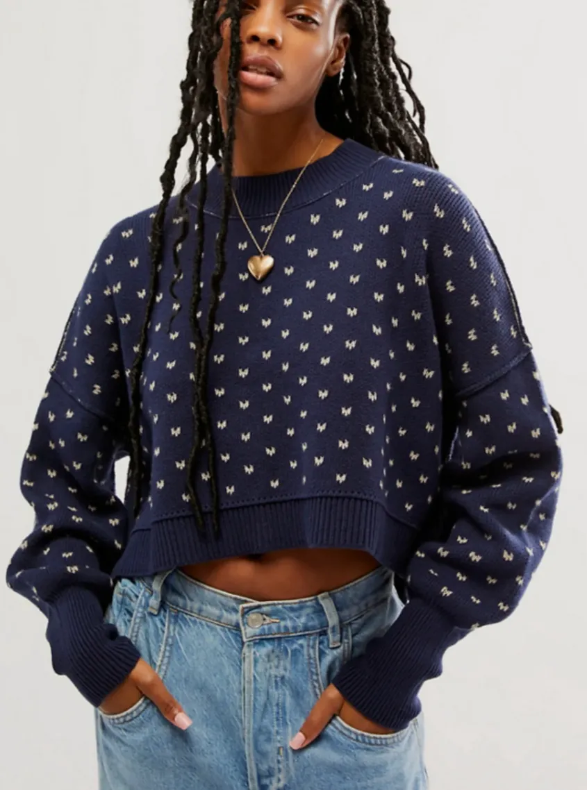 Free People Pattern Easy Street Crop