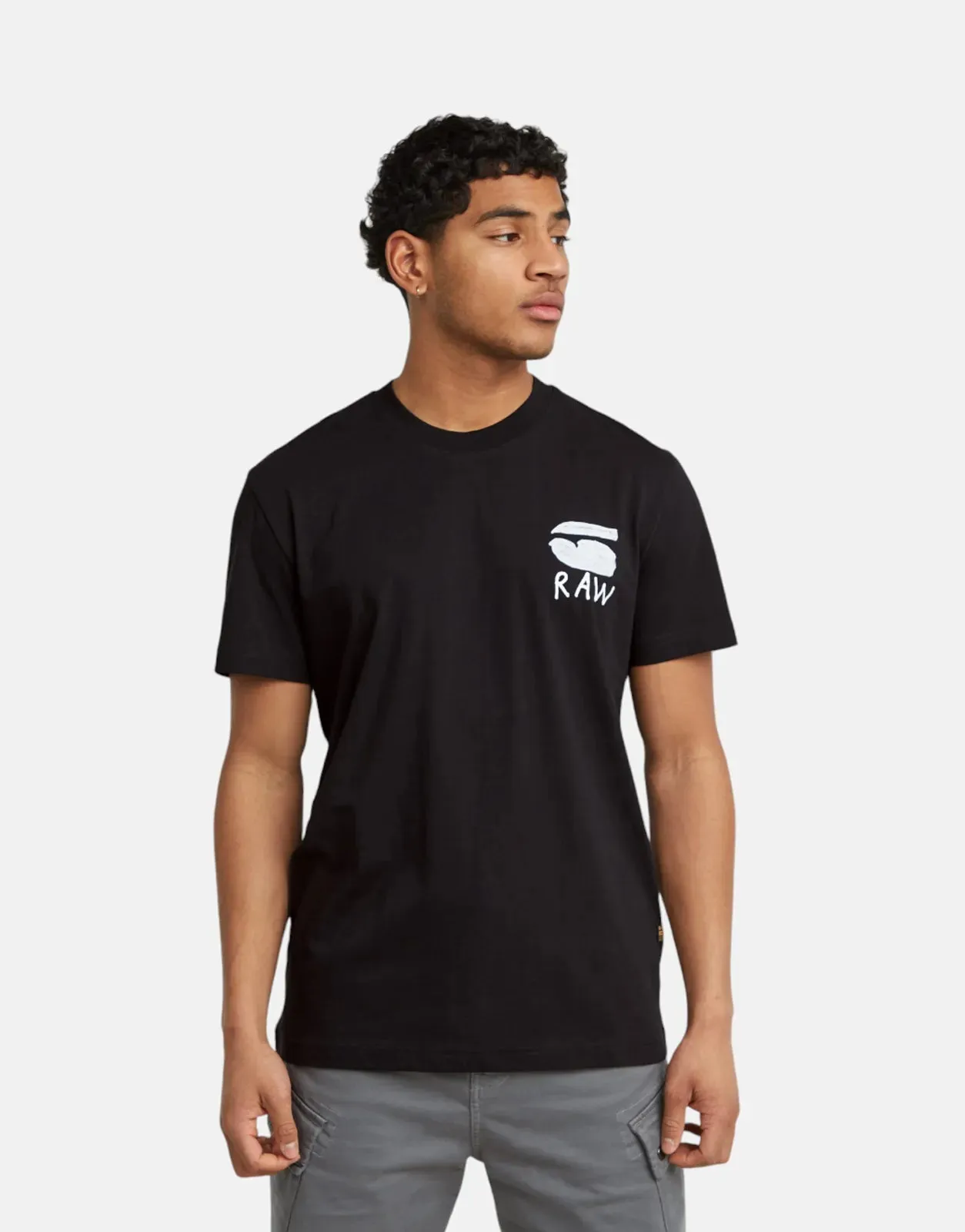 G-Star RAW Burger Back Print T-Shirt Black