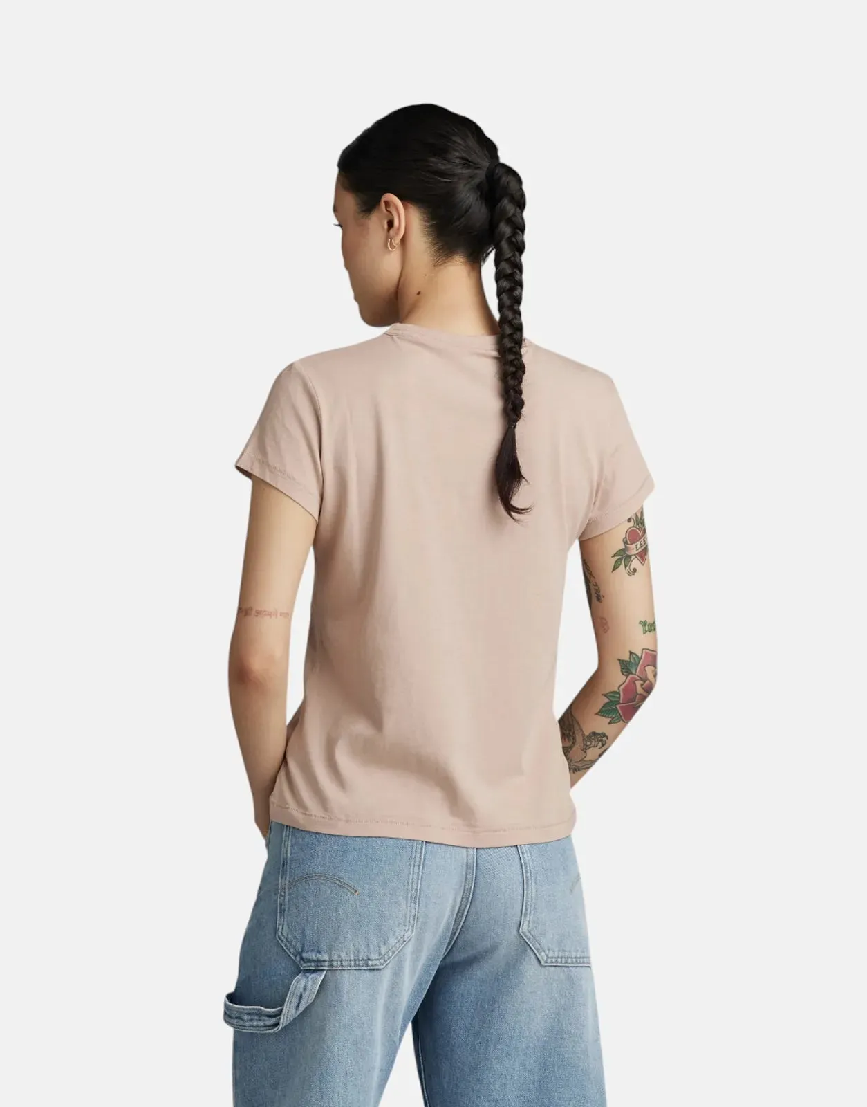 G-Star RAW Calligraphy Pink T-Shirt