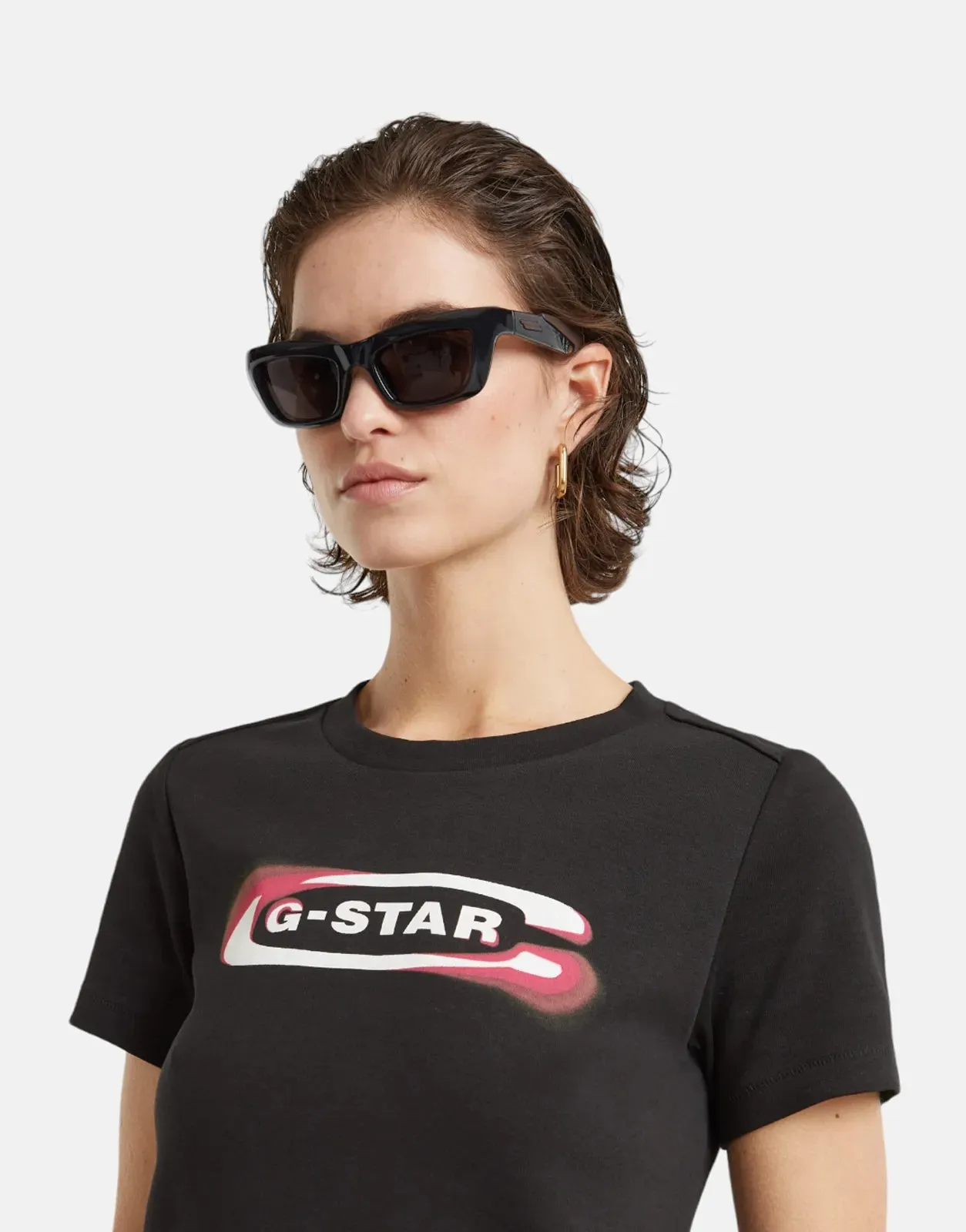 G-Star RAW Old Skool Logo T-Shirt Black