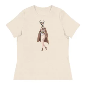 Gazelle In A Trench Coat Collage Women's Relaxed T-Shirt