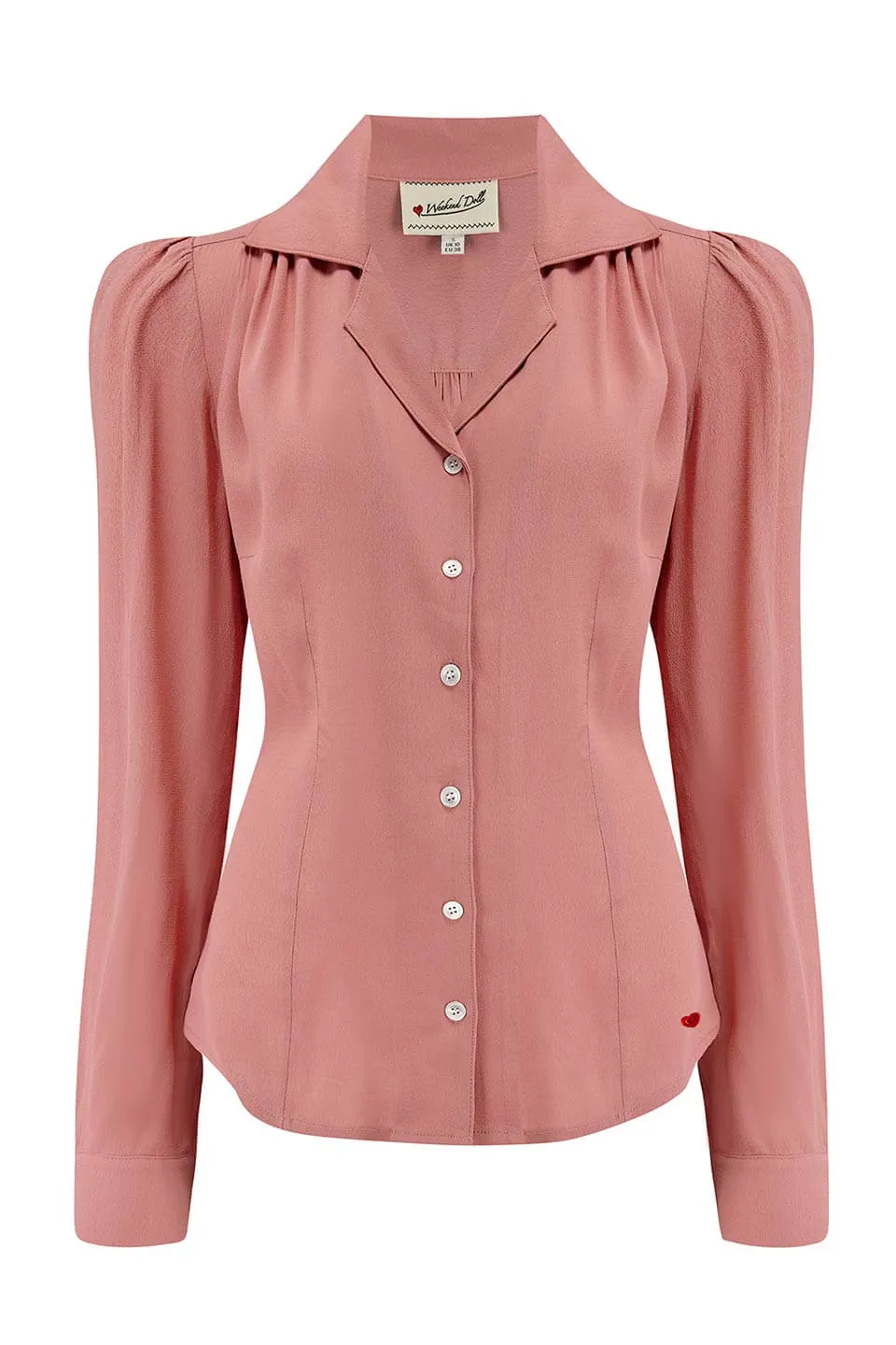 Gene Long Sleeve Blouse in Rose