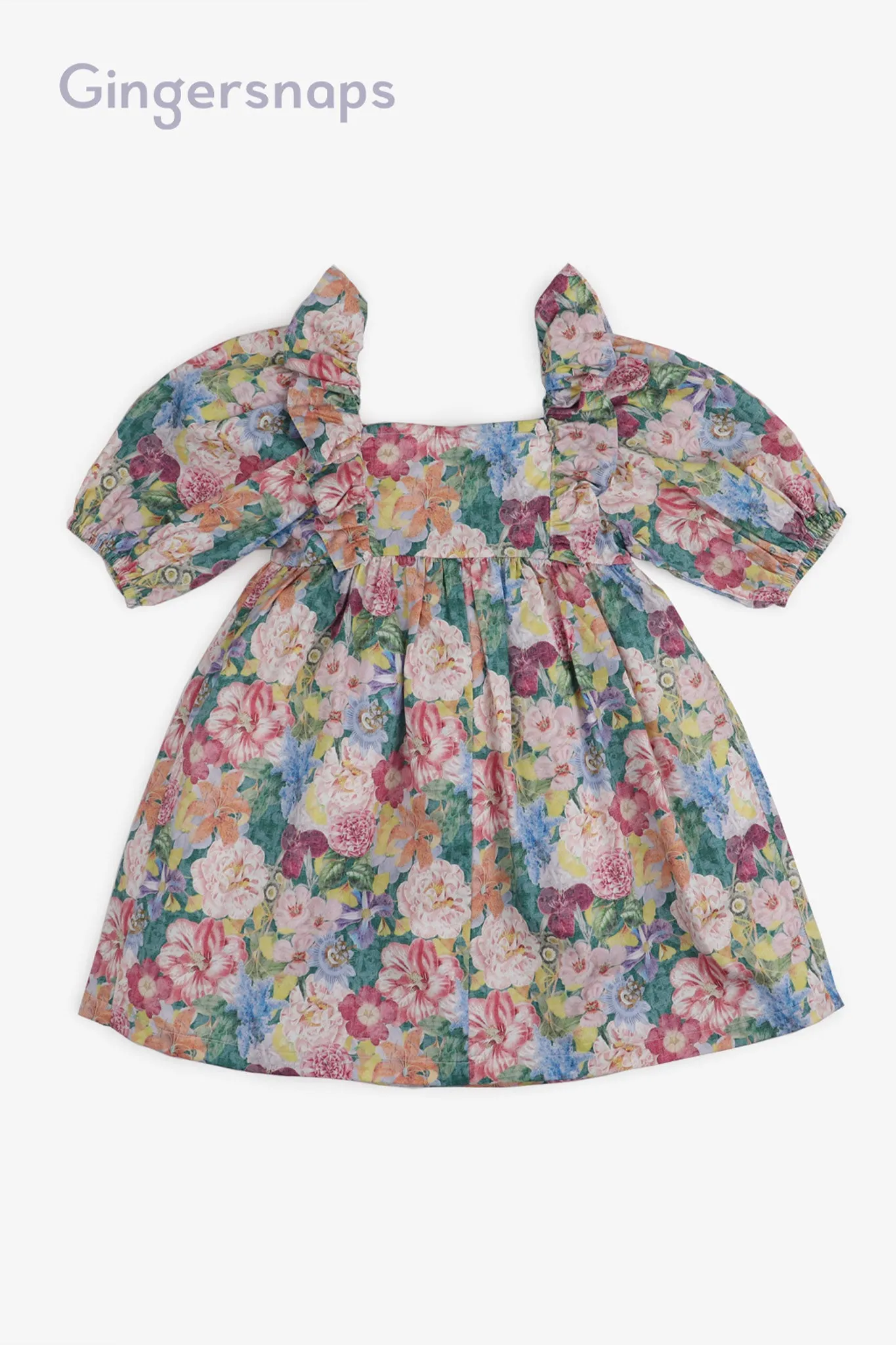 Gingersnaps Floral Chintz Print Bubble Dress