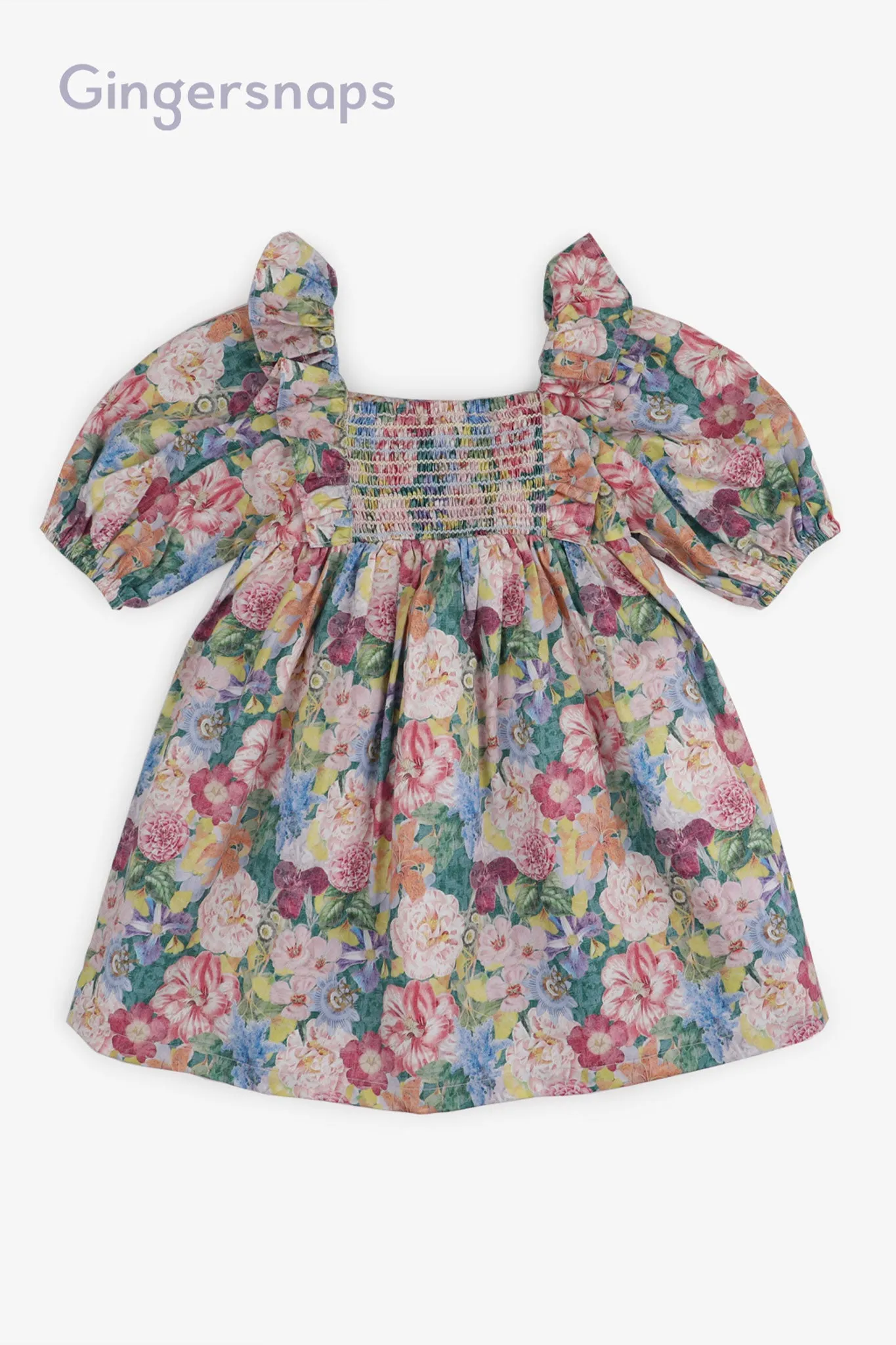 Gingersnaps Floral Chintz Print Bubble Dress