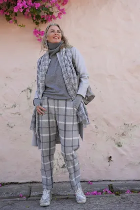 Grey Check Oversize Pants