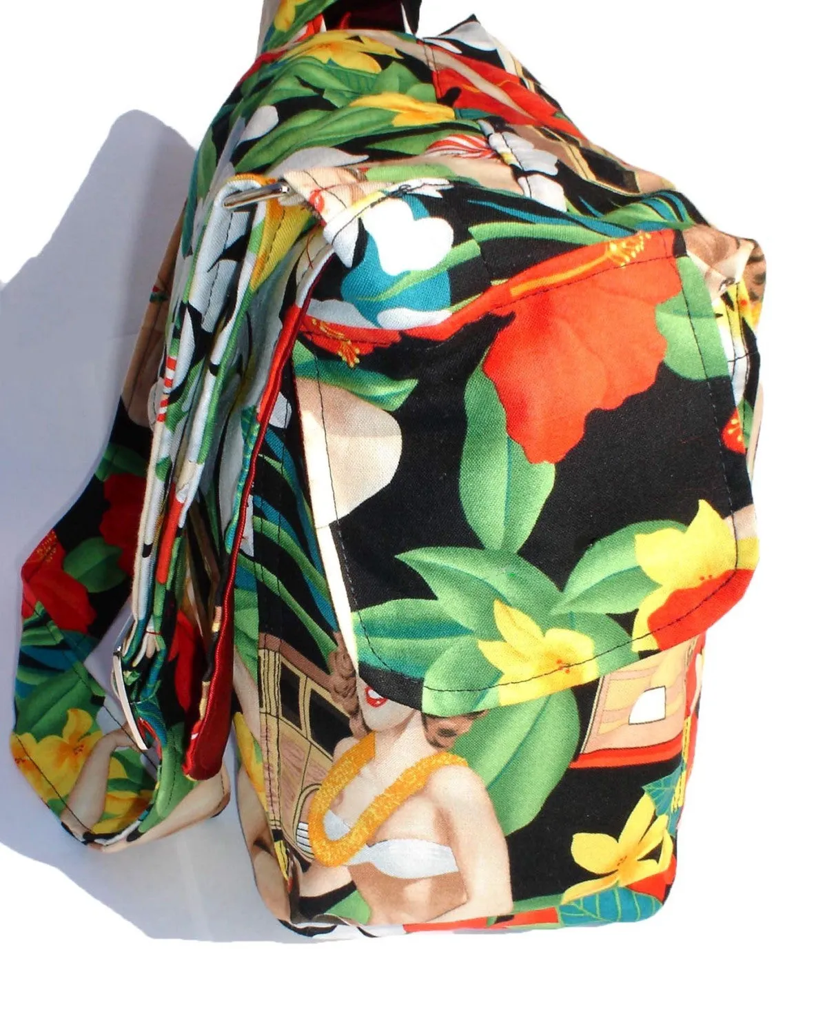 Hawaiian pinup girls messenger bag #MB505