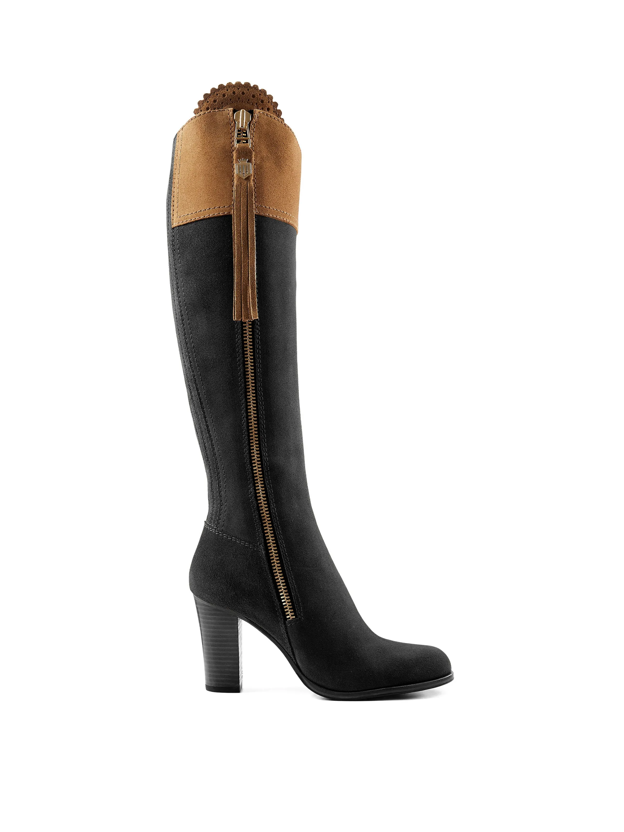 High Heeled Regina (Regular Fit) - Tan & Black