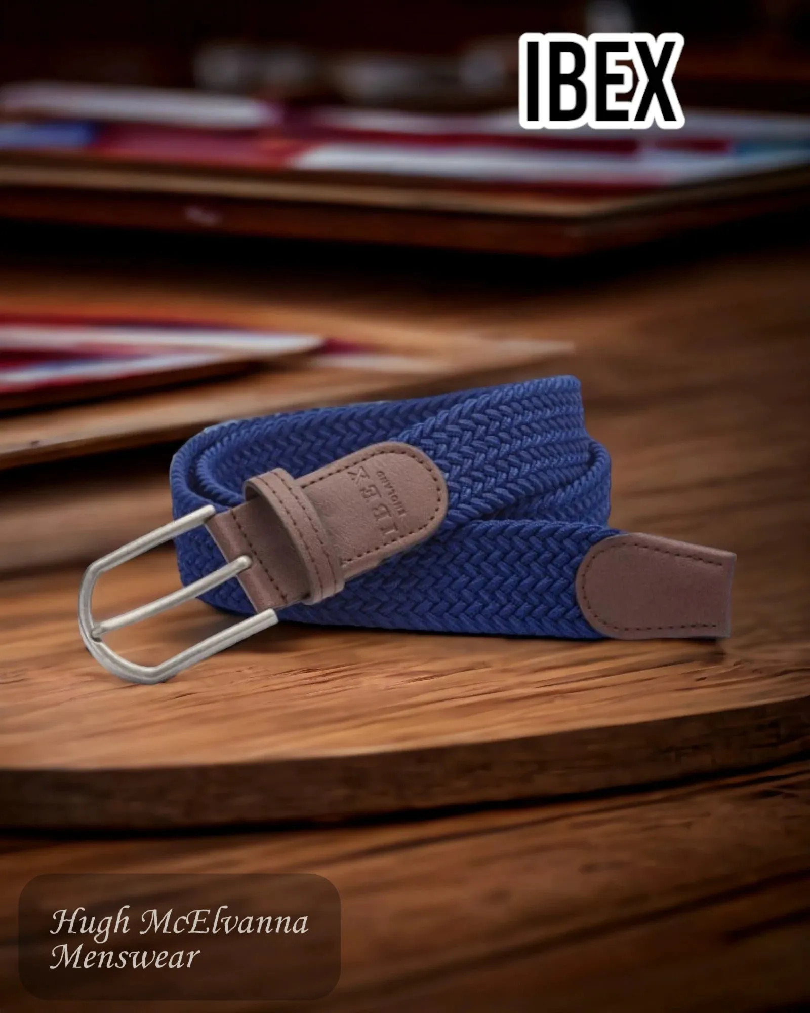 IBEX NAVY 9545 Stretch belt