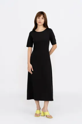 Jacintha Cut-out Back Midi Dress