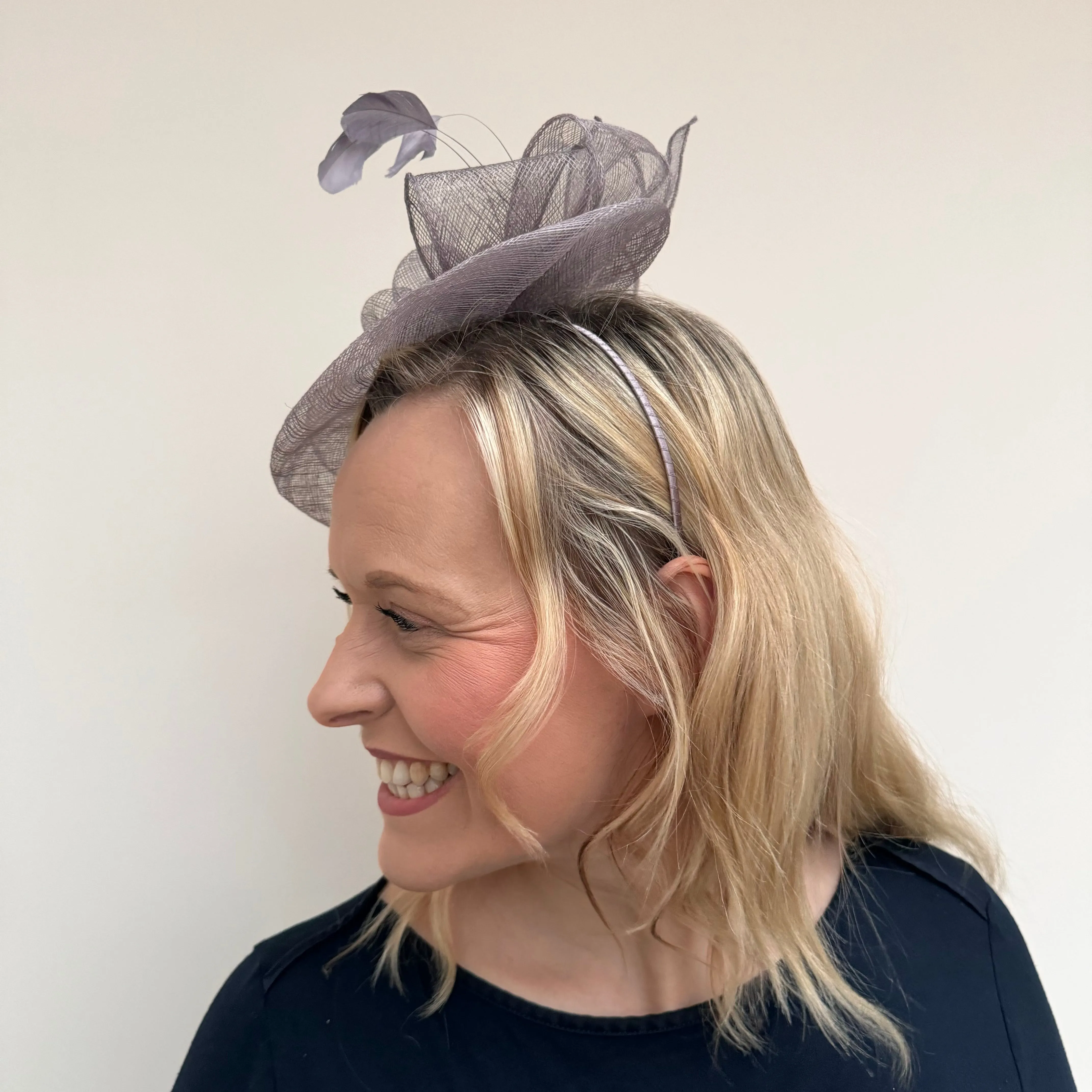 JBees JB18/097 Hatinator with Feathers in Silvers and Greys