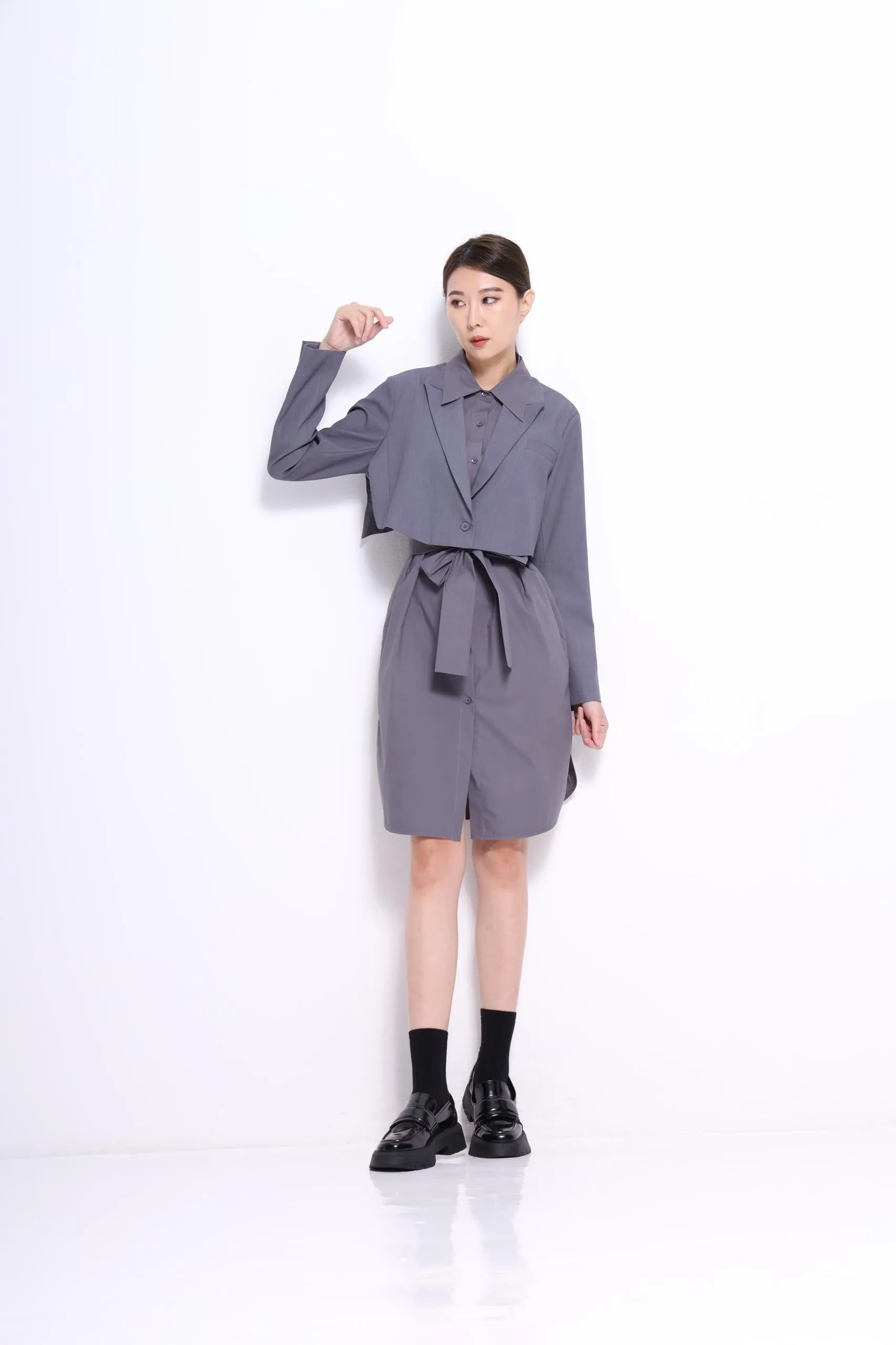 Jeon 2-Piece Trench Dress