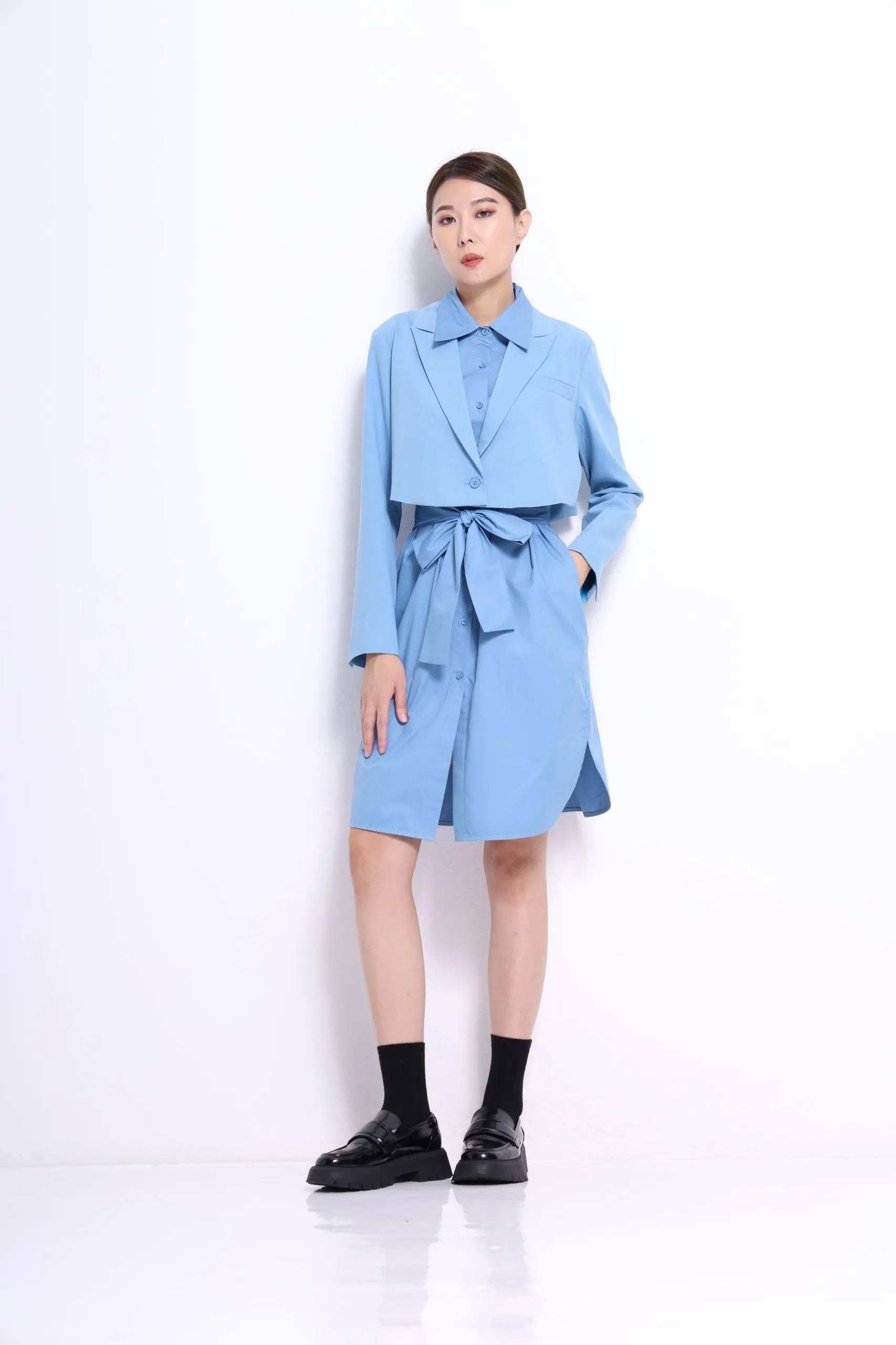 Jeon 2-Piece Trench Dress