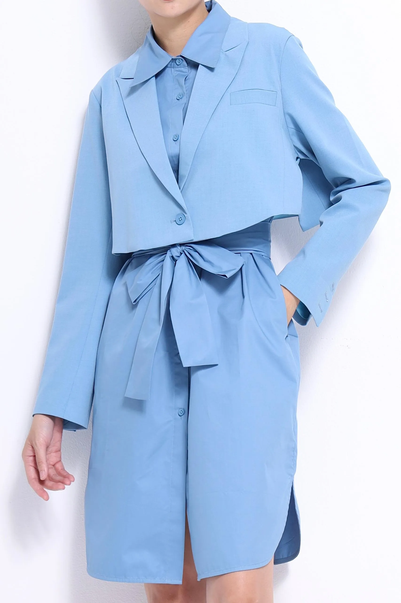 Jeon 2-Piece Trench Dress