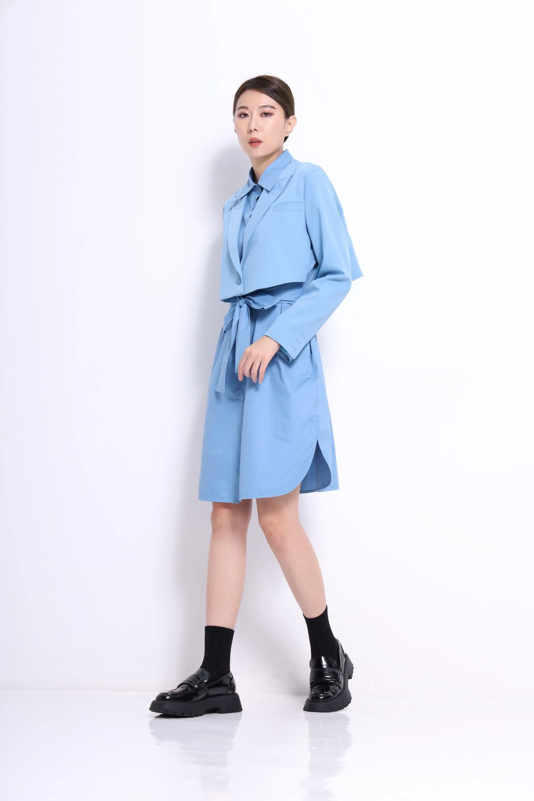 Jeon 2-Piece Trench Dress