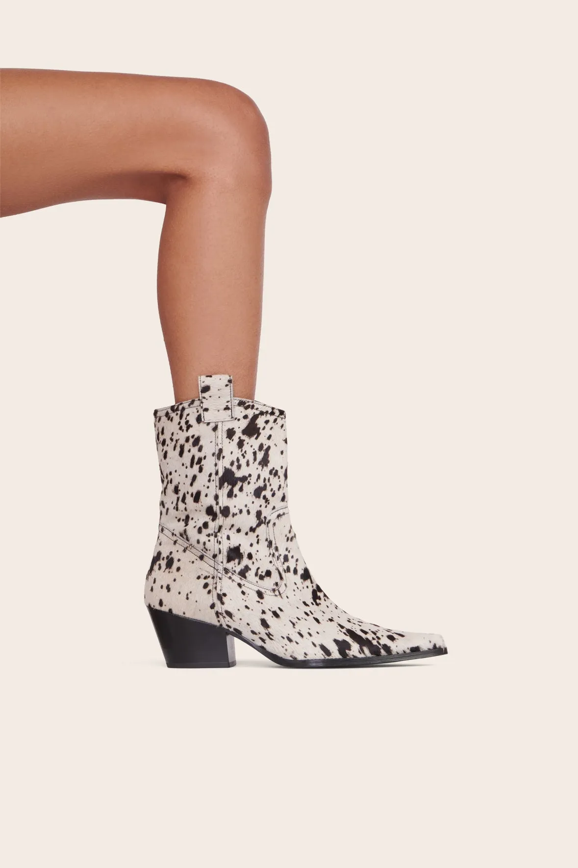 JUNE BOOT | BLACK WHITE HAIRCALF