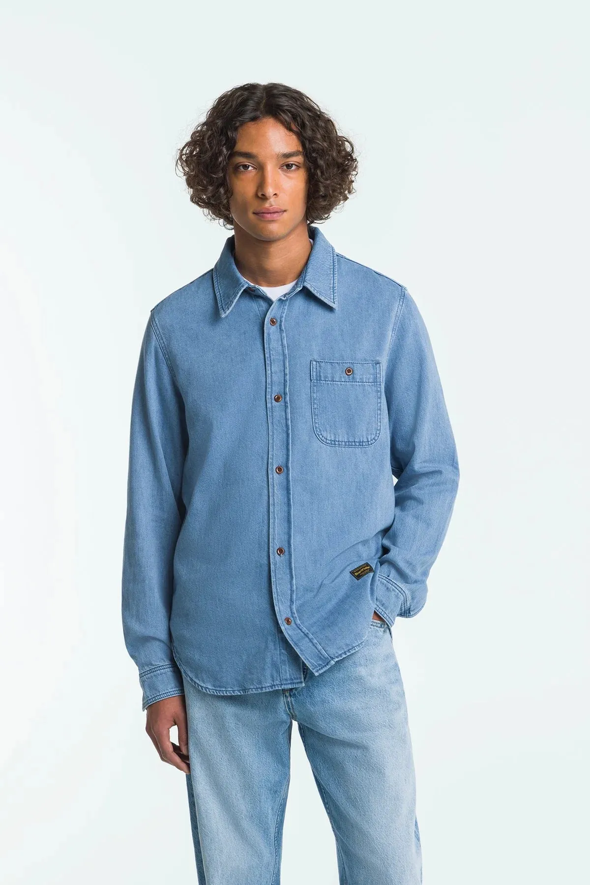 KINGS OF INDIGO Juntoku shirt quennell light men