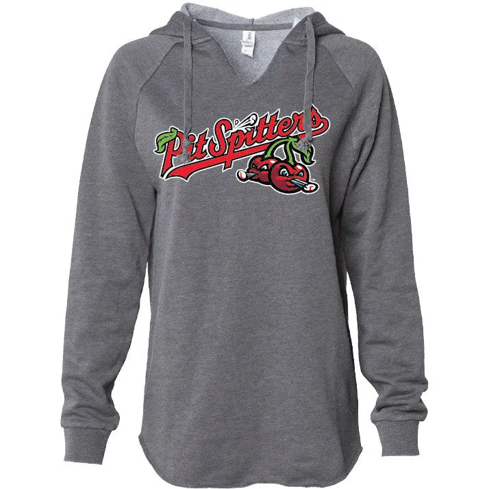 Ladies Lightweight California Wave Wash Hoodie