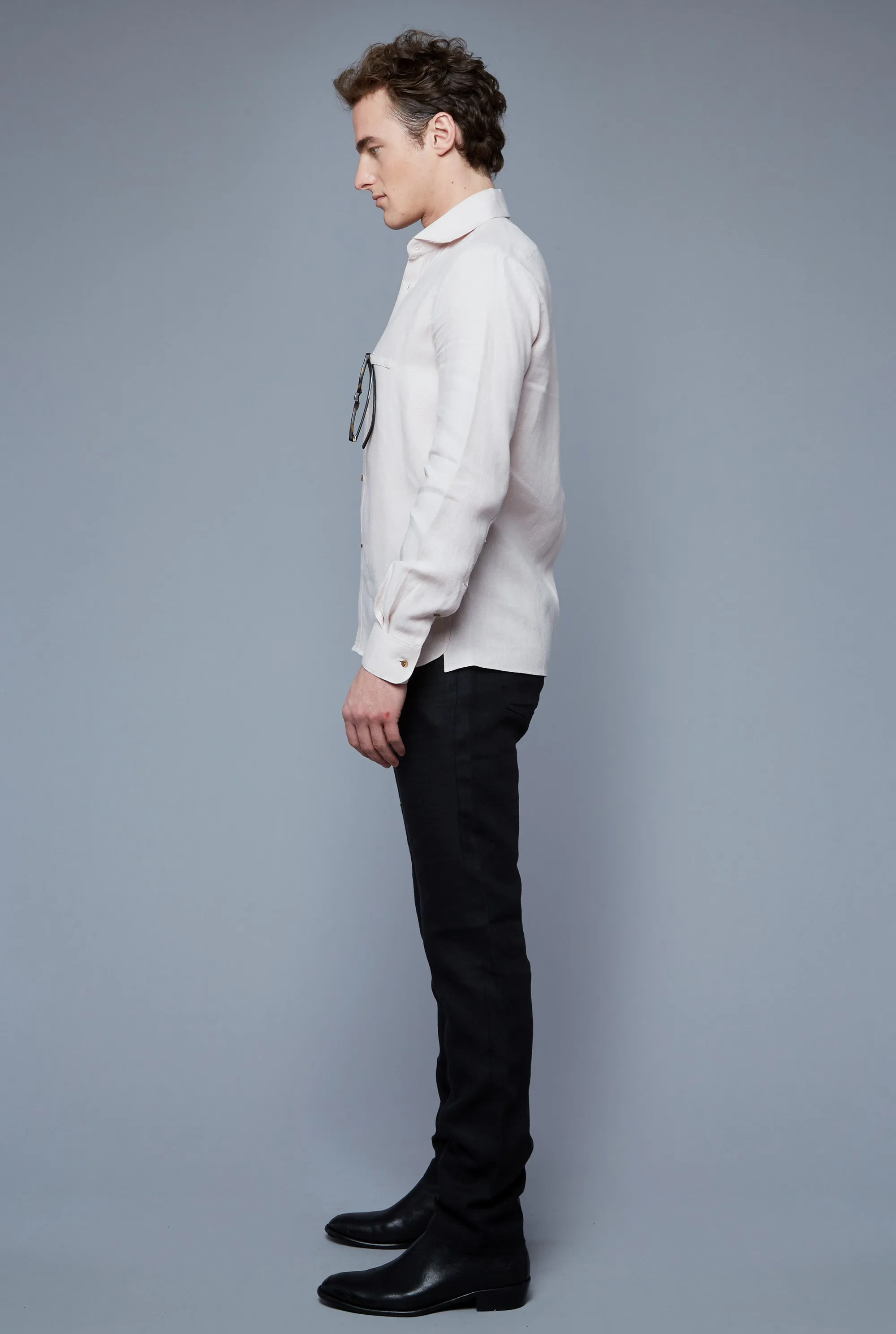 Linen Greenwich Shirt | Rose