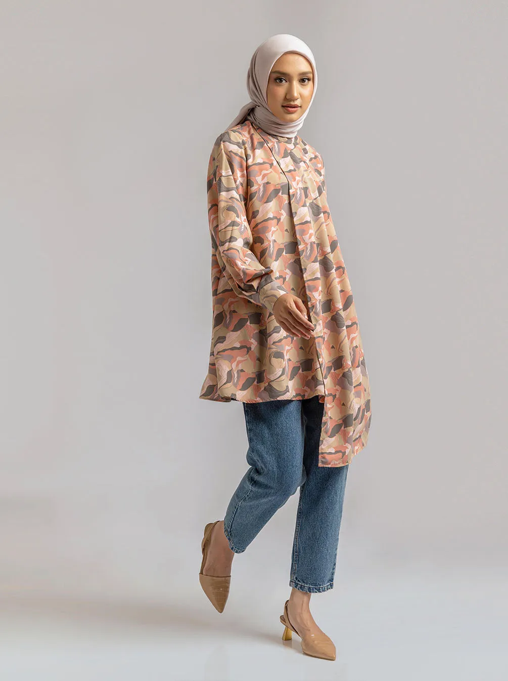 MAGGY BREASTFEEDING TUNIC ROSE WOOD