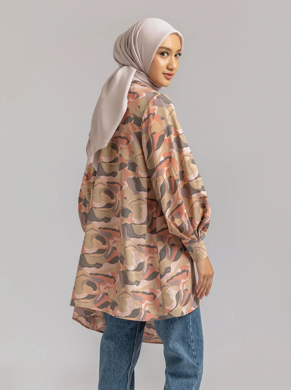 MAGGY BREASTFEEDING TUNIC ROSE WOOD