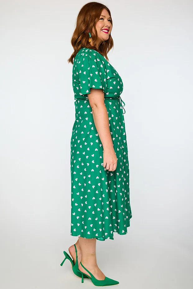 Marley Cotton Green Cupid Dress