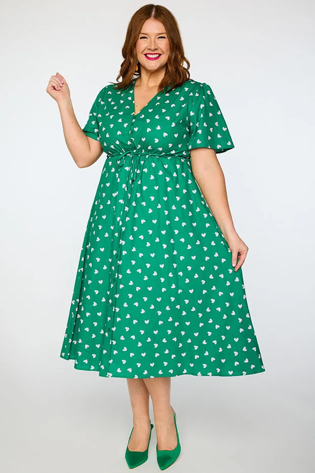 Marley Cotton Green Cupid Dress