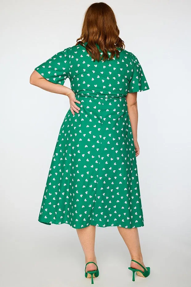 Marley Cotton Green Cupid Dress