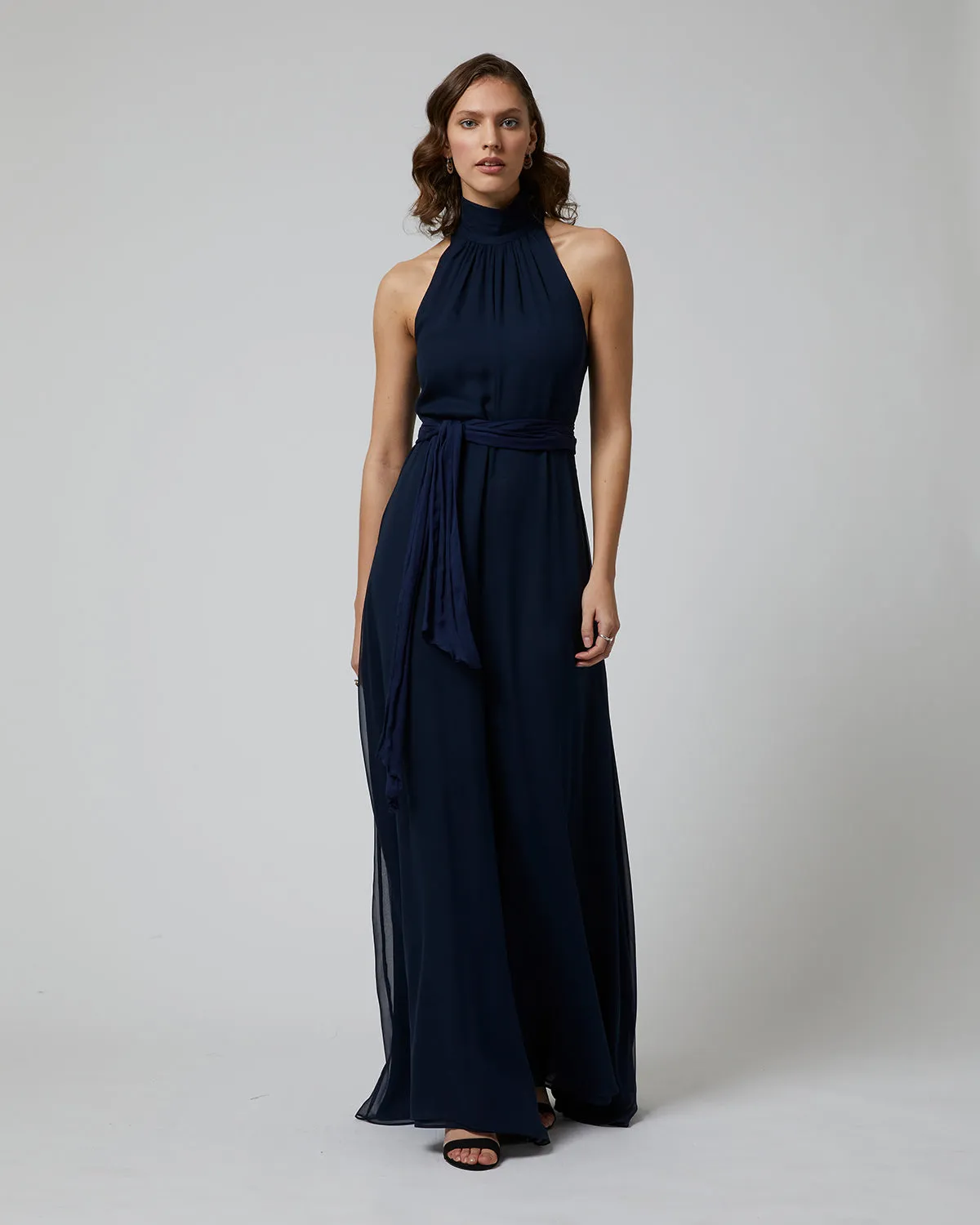 Matte Chiffon Palazzo Jumpsuit