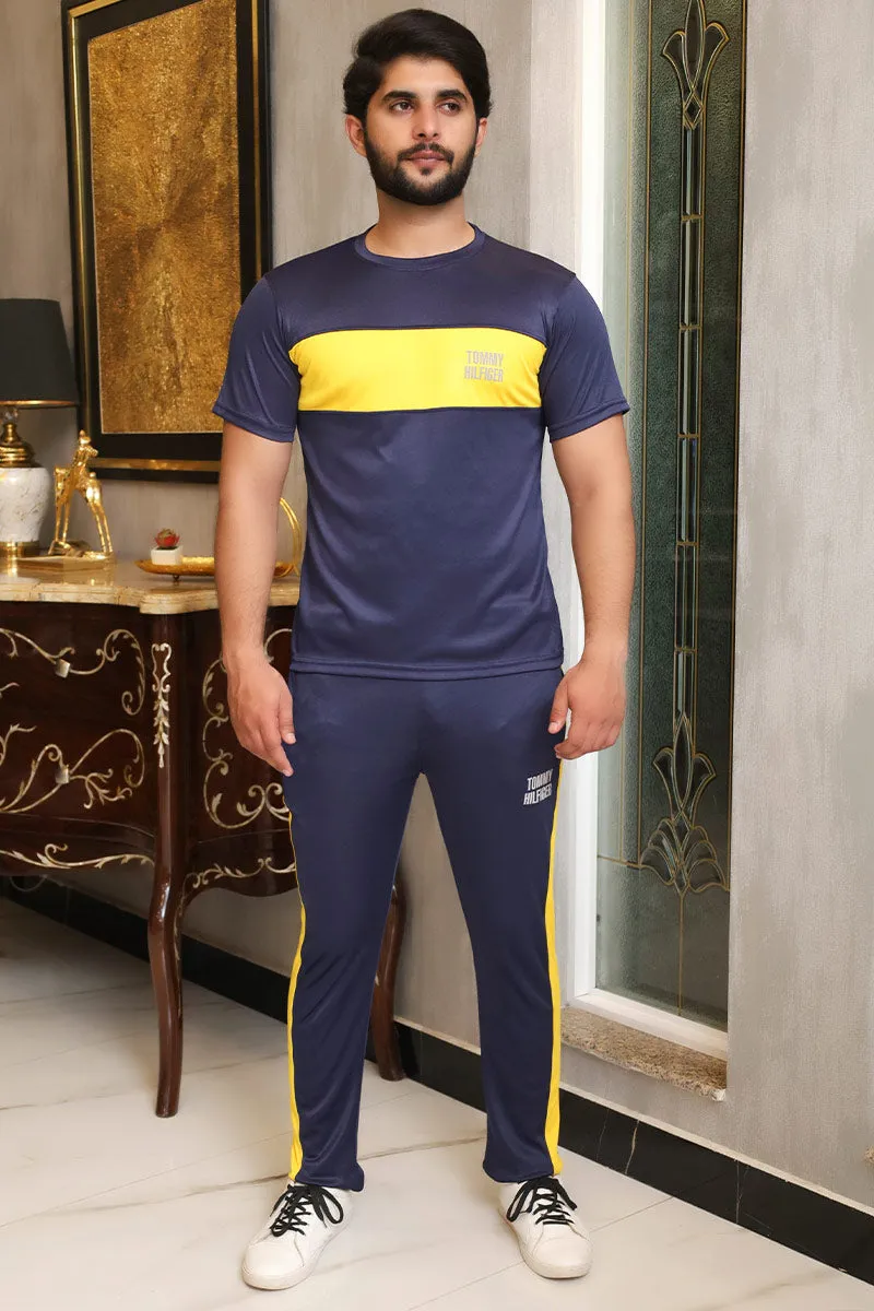 Men Summer Tracksuit Navy