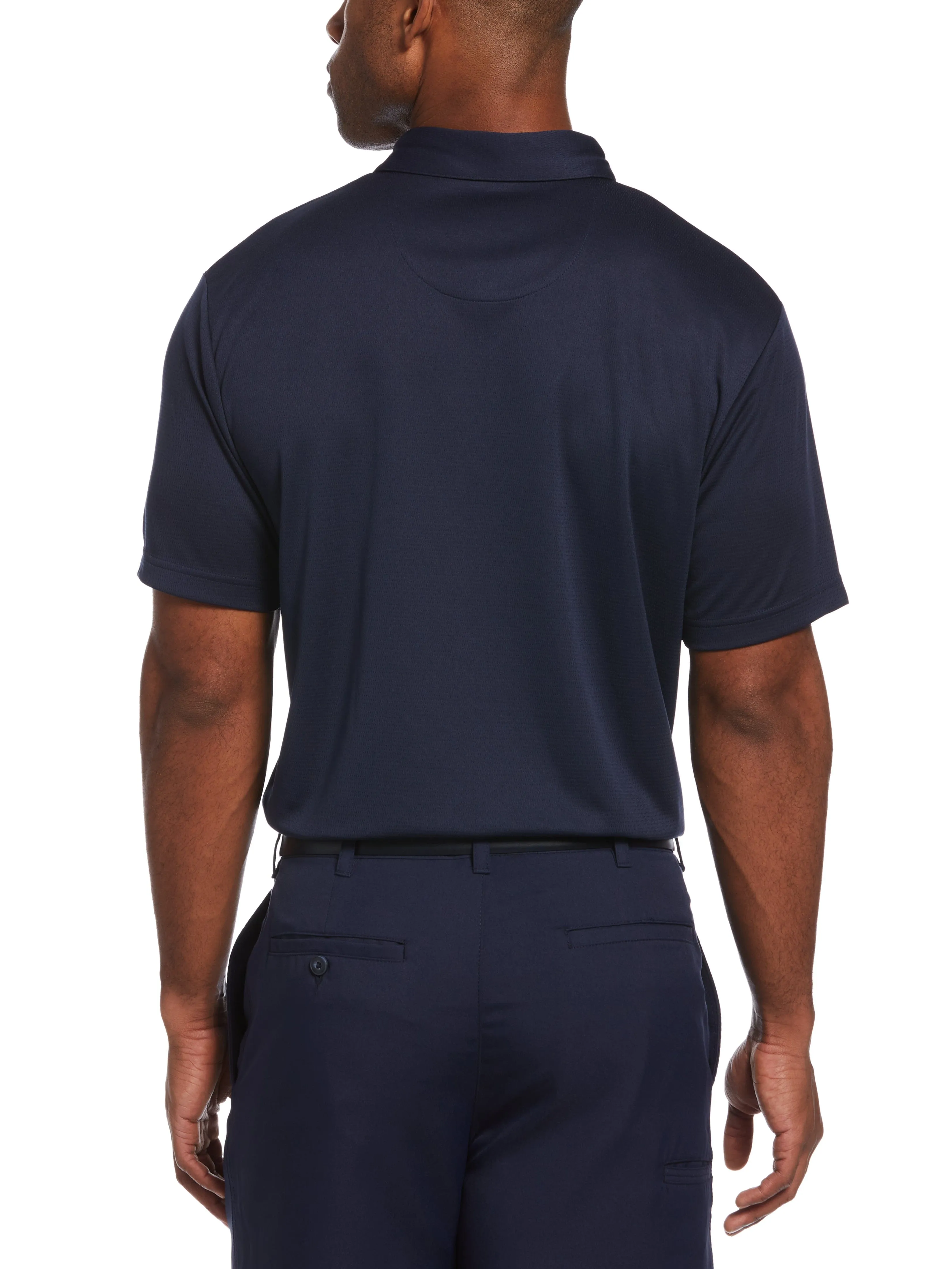 Men's Solid Textured Golf Polo