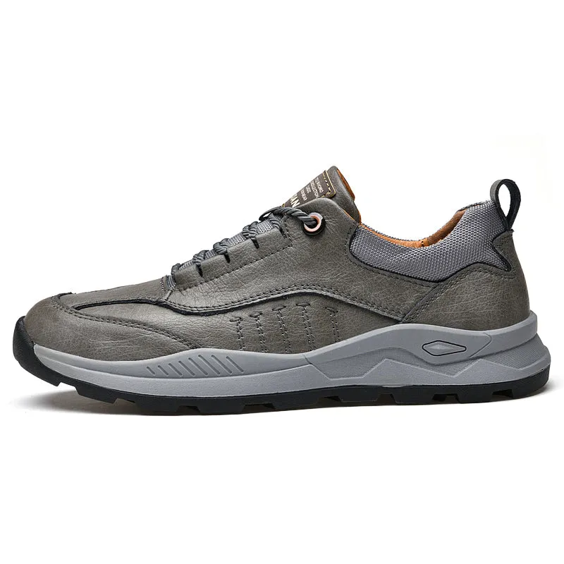 Microfiber Leather Men's Formal Walking Shoes Grey | 1299