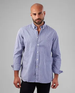 MINI CHECKERED SHIRT  - BLUE