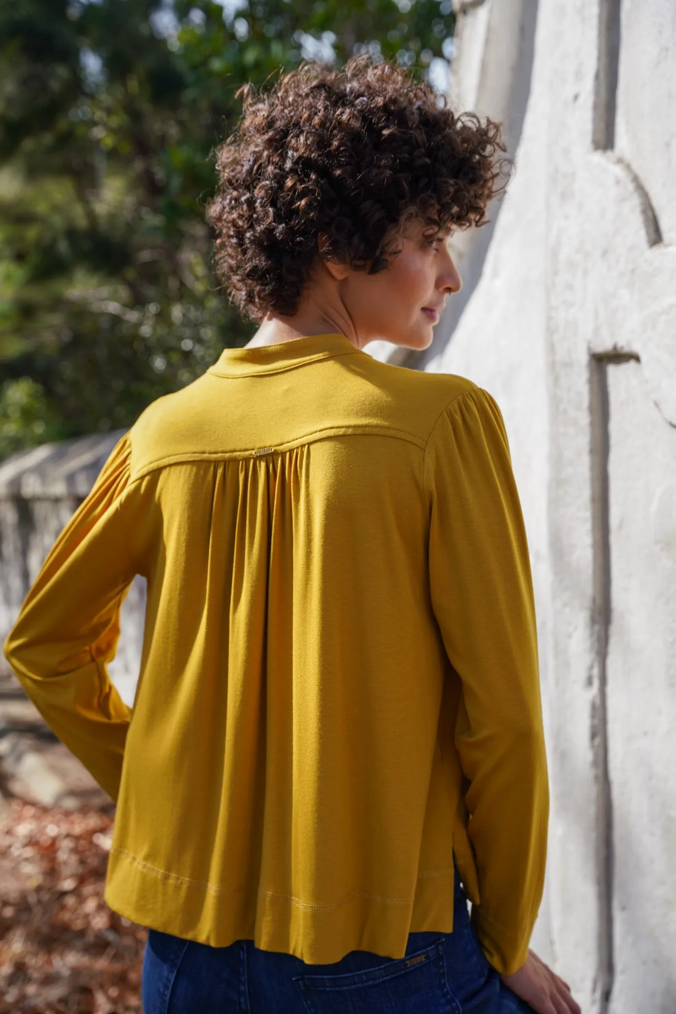 Mustard Knit Alex Shirt