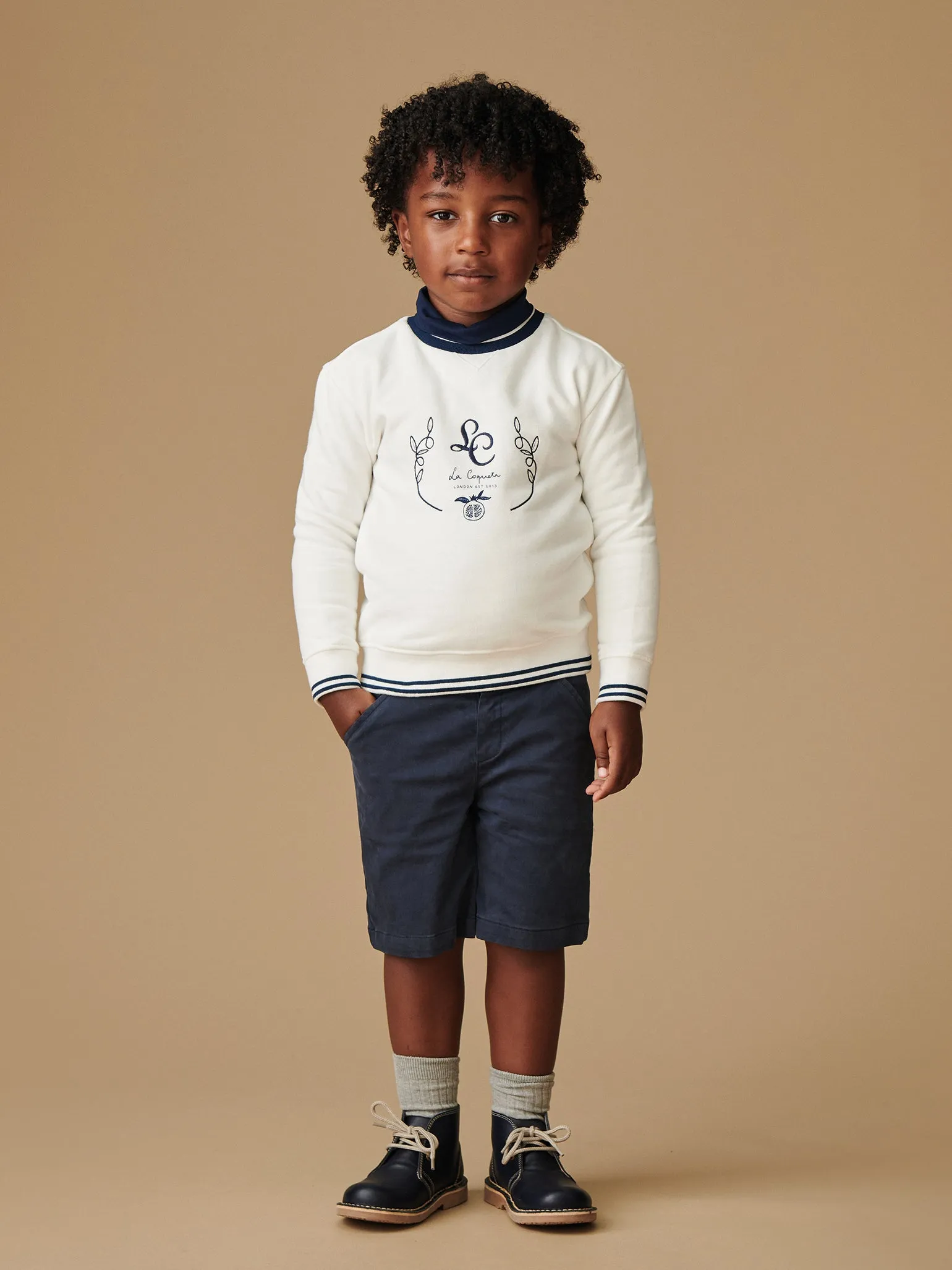 Navy Lucas Boy Shorts