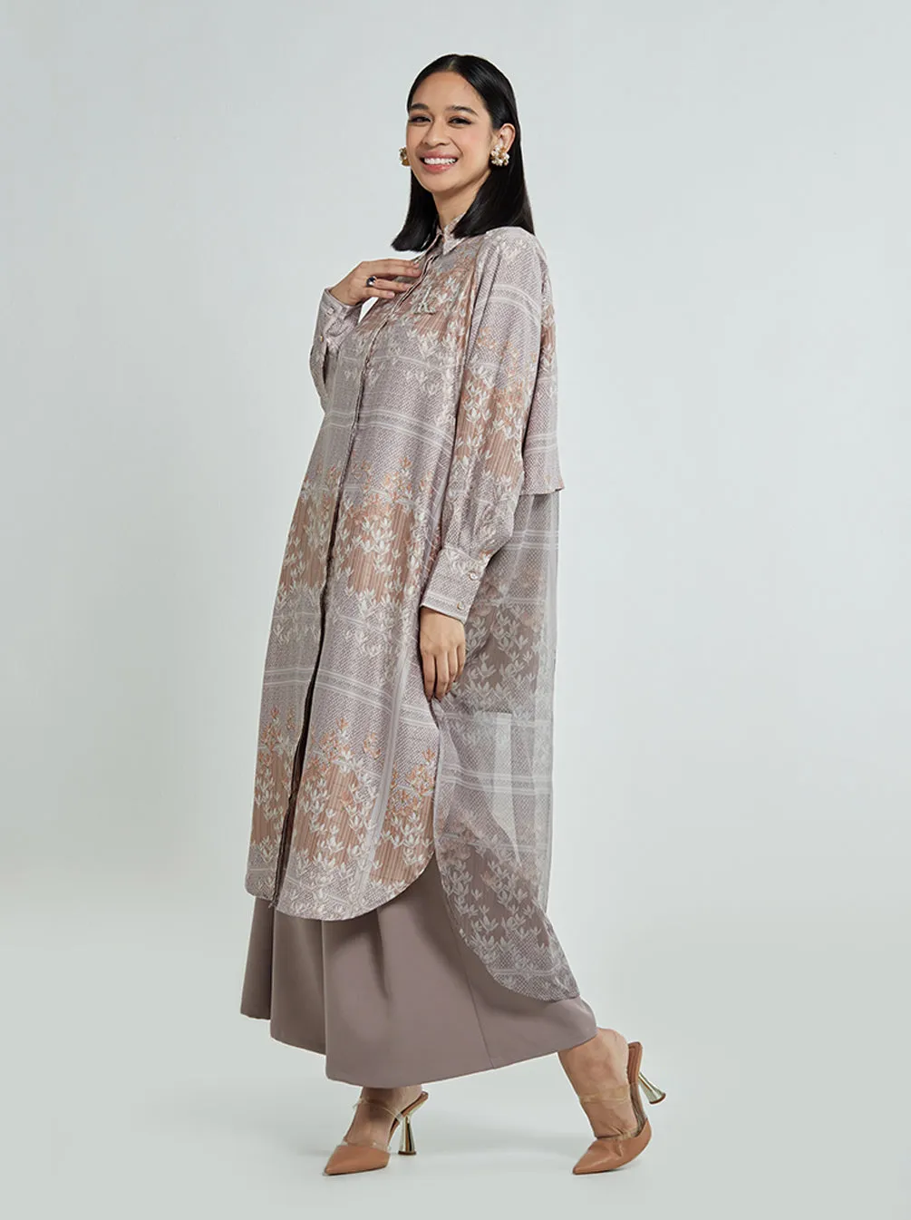 NIANA LAYERED TUNIC BEIGE