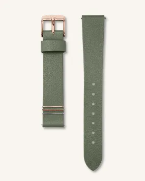 Olive green Rose gold Strap