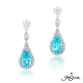 Pear Shape Paraiba Drop Earrings