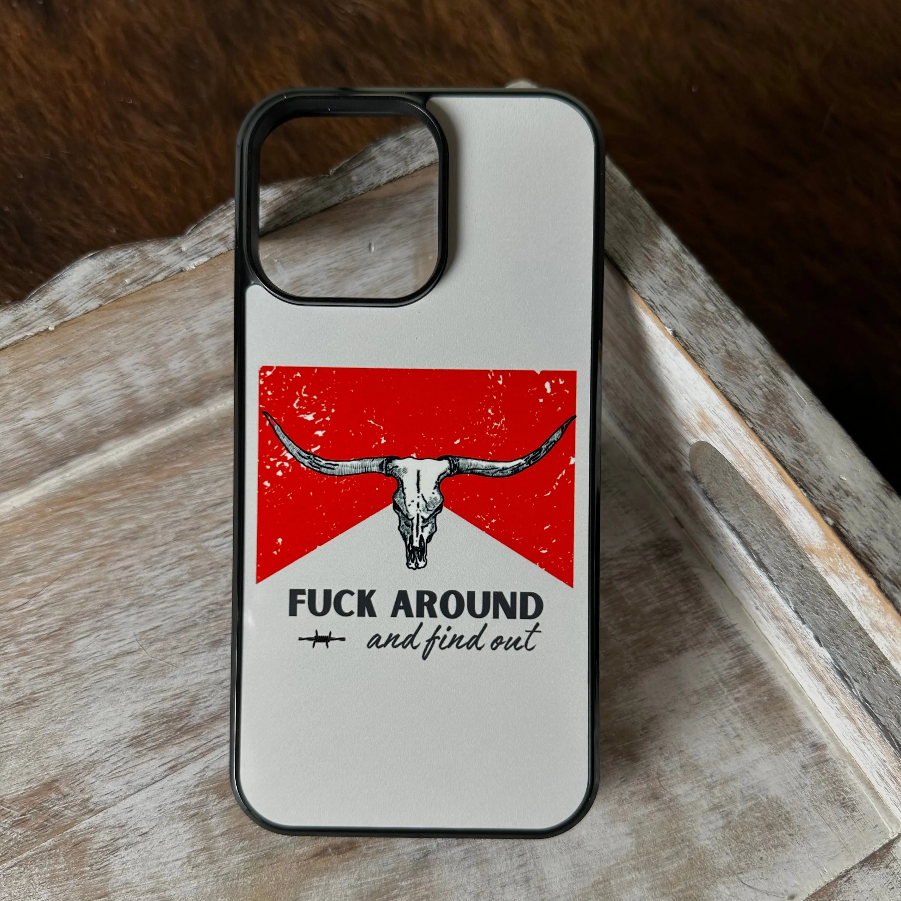 Punchy Western FAFO phone case for Samsung and iPhone