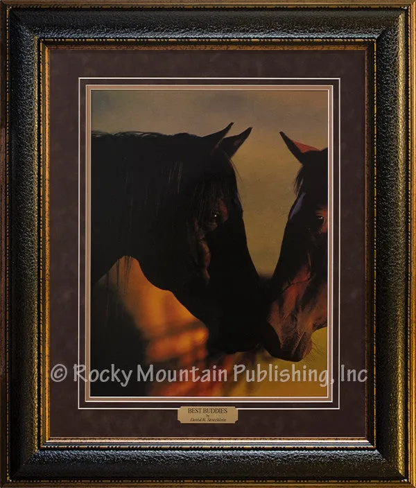 "Best Buddies" Western Framed Horse Print (25-1/2" x 34")