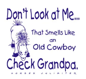 "Check Grandpa" Western Kids T-Shirt