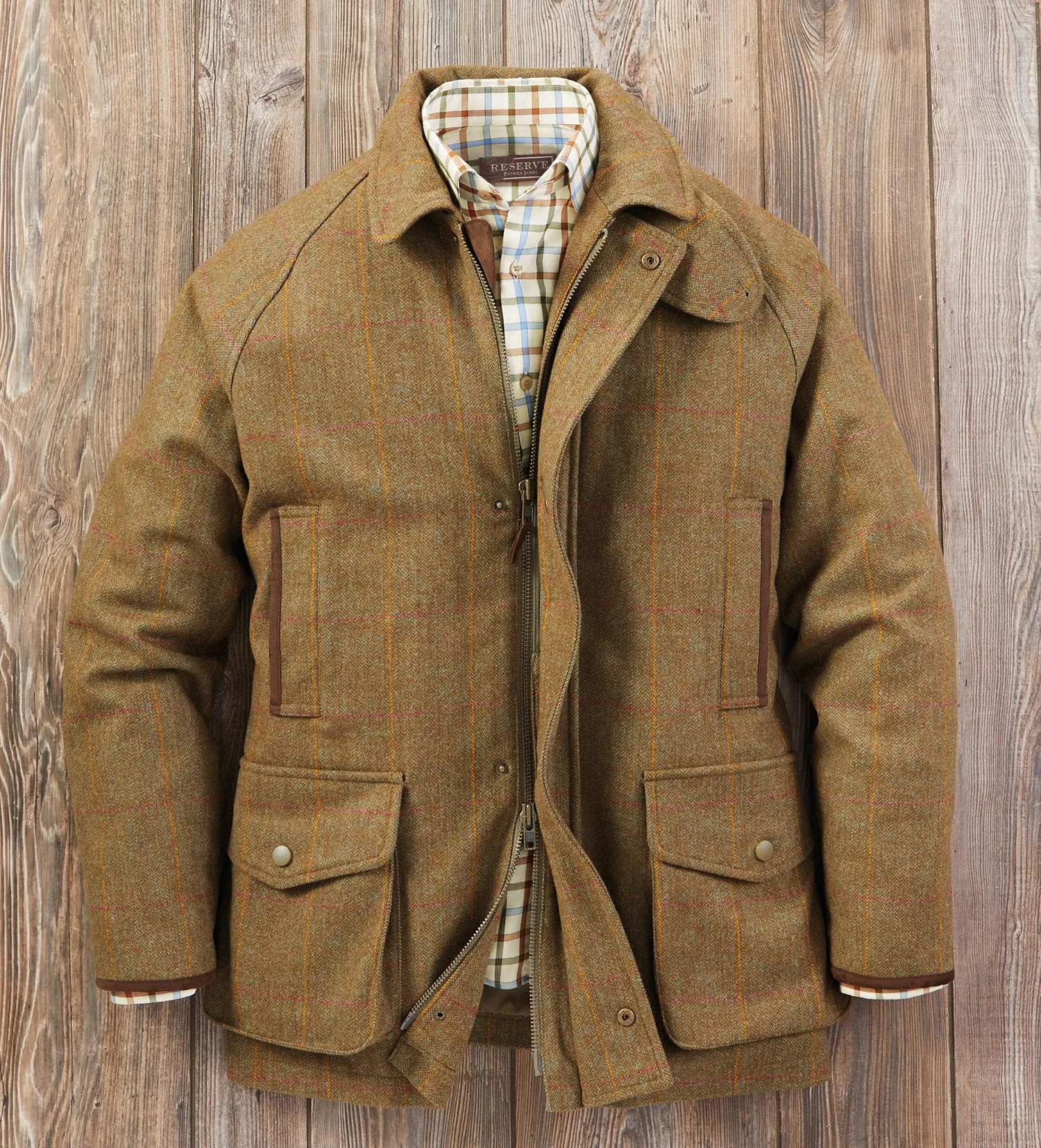 Reserve Windowpane Wool Jacket