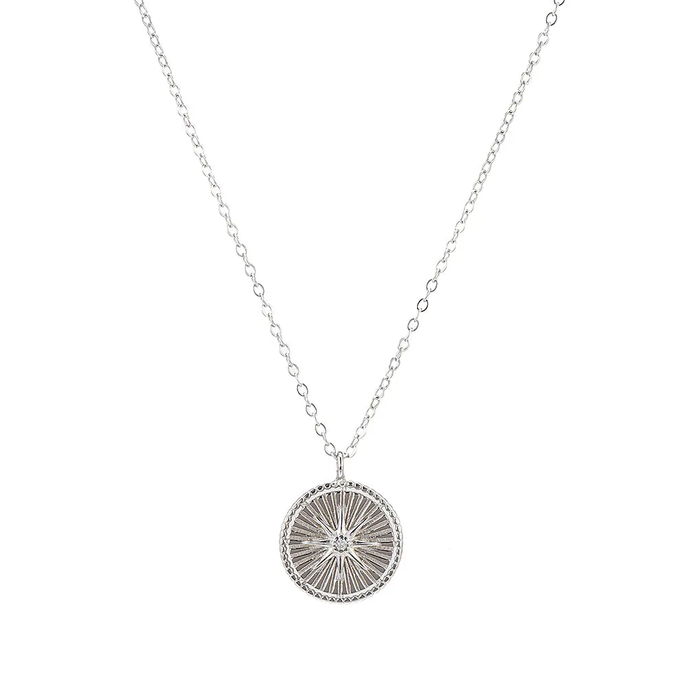 Round Star CZ Necklace