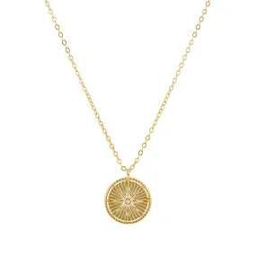 Round Star CZ Necklace