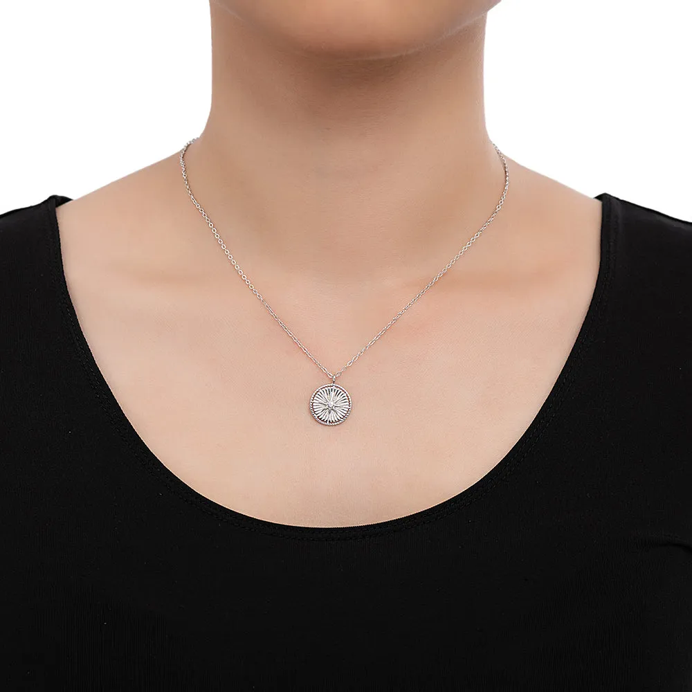 Round Star CZ Necklace