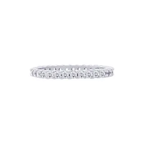 Shared-prong 0.75 Carat Diamond Eternity Wedding Band