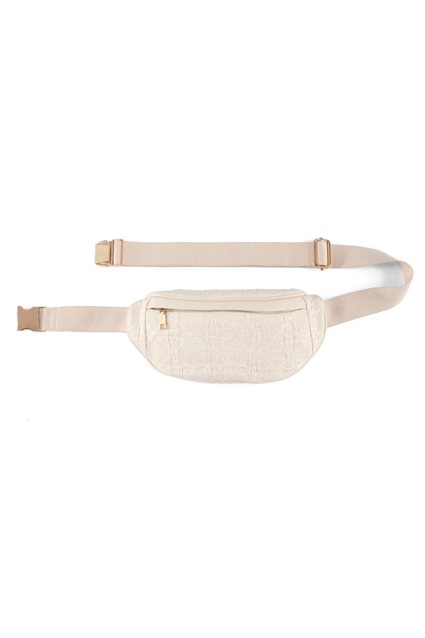 Shiraleah Adrienne Belt Bag, White - FINAL SALE ONLY