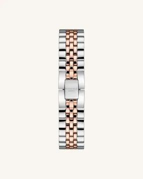 Silver Rose gold Strap