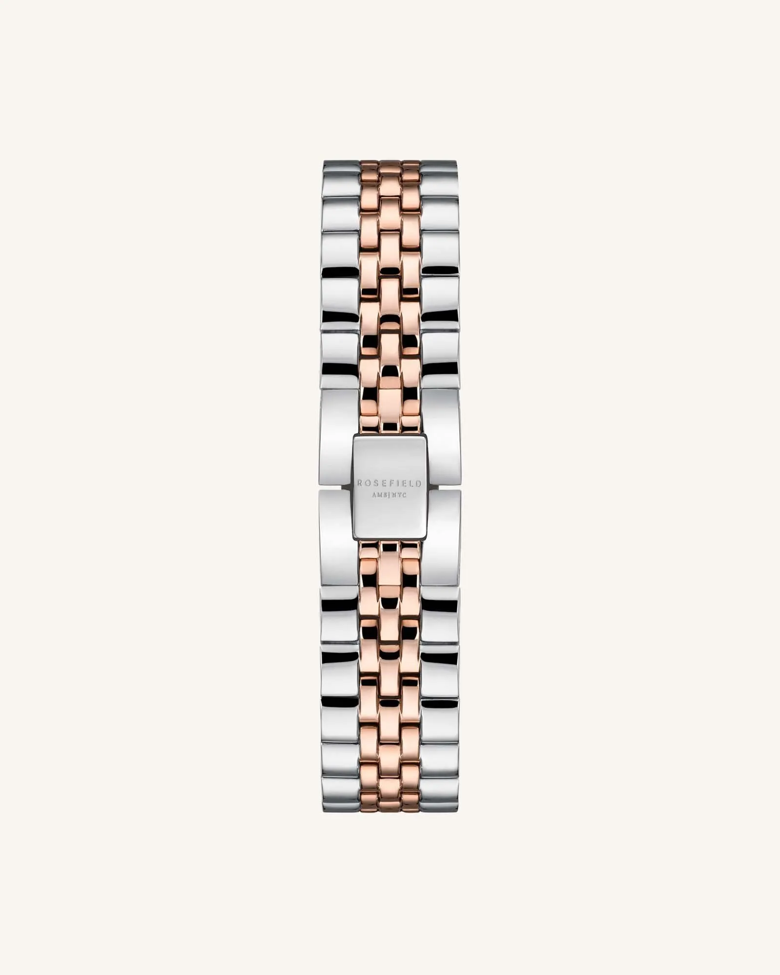 Silver Rose gold Strap