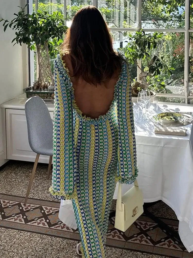 Sofia Crochet Maxi Dress